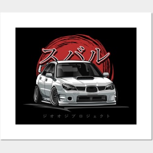 Impreza WRX STi (White) Posters and Art